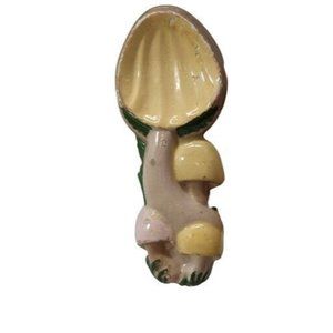 VINTAGE Magic MUSHROOM Spoon Rest Wall CERAMIC 1970's ARNEL'S Chipped